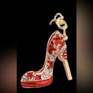 NEW Luxurious Red and Gold
Stiletto Heels Bag Charm